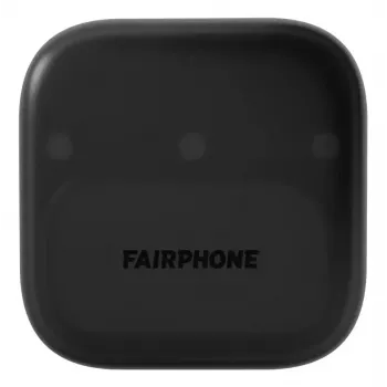 Austiņas Fairphone Fairbuds TWS in-ear, melnas — Bluetooth, USB‑C, 20–20 000 Hz, 10 m darbības attālums