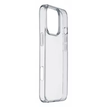 Cellularline Clear Protect - iPhone 16 Pro Max cietais futrālis ar gumijas malām