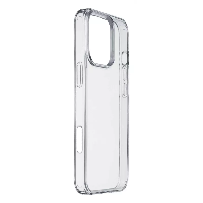 Cellularline Clear Protect - iPhone 16 Pro Max cietais futrālis ar gumijas malām