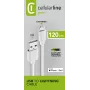 Cellularline strāvas kabelis 120cm - Lightning Lightning kabelis uzlādei un datu pārsūtīšanai