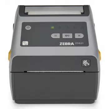 Zebra ZD621 etiķešu printeris, termopārsūtīšana, 300 x 300 DPI, 152 mm/s, vadu un bezvadu savienojums, pelēks