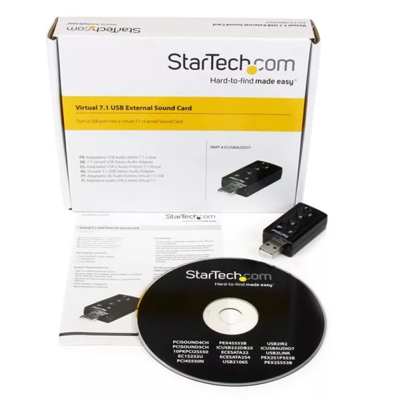 StarTech.com Virtuālā 7.1 USB Stereo Audio Adapter Ārējā Skaņas Karte