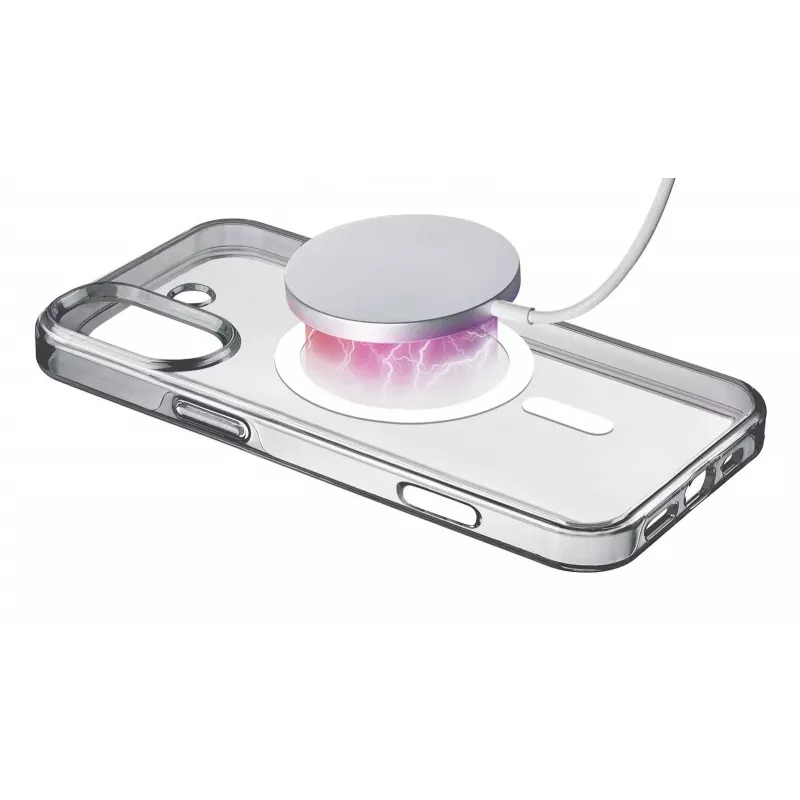 Cellularline Gloss Mag - iPhone 16 magnētiskais maciņš uzlādei un pievienošanai MagSafe lādētājam