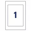 Avery Placard Label Holders A4 gaiši pelēki 22x16cm 5 uzlīmju turētāji