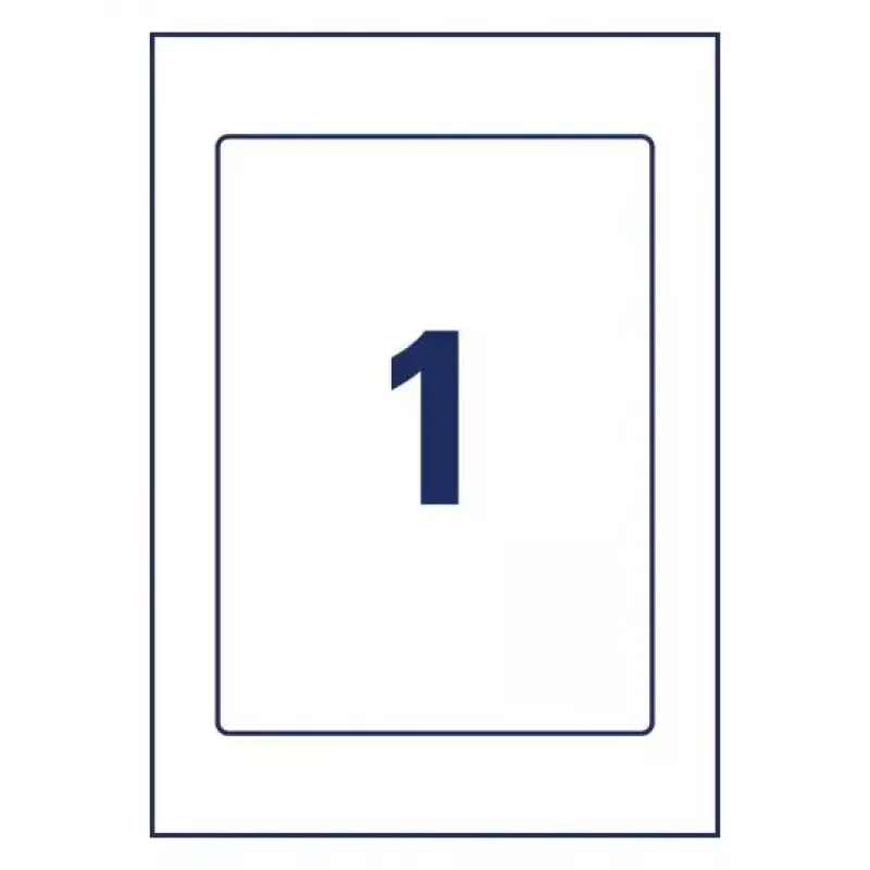 Avery Placard Label Holders A4 gaiši pelēki 22x16cm 5 uzlīmju turētāji