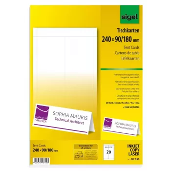 Nelīmējoša printera uzlīme Sigel DP050