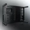 RAIJINTEK Paean galddatora korpuss — melns caurspīdīgs, ATX/Micro-ATX/Mini-ITX, 4x USB 3.2 Gen1, 3x3.5 collu + 3x2.5 collu nodalījumi