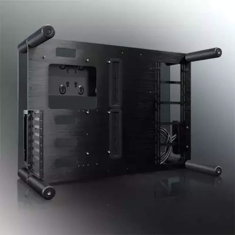 RAIJINTEK Paean galddatora korpuss — melns caurspīdīgs, ATX/Micro-ATX/Mini-ITX, 4x USB 3.2 Gen1, 3x3.5 collu + 3x2.5 collu nodalījumi