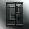 RAIJINTEK Paean galddatora korpuss — melns caurspīdīgs, ATX/Micro-ATX/Mini-ITX, 4x USB 3.2 Gen1, 3x3.5 collu + 3x2.5 collu nodalījumi