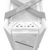PC korpuss ASUS ROG Strix Helios II Midi Tower balts — atbalsta EATX/ATX/Micro‑ATX/Mini‑ITX, 3x140mm priekšā + 1x140mm aizmugurē, 2×3,5 collu + 4×2,5 collu sloti, rūdīts stikls
