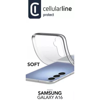 Cellularline Soft - Galaxy A16 mīksts gumijas apvalks, Cover, Samsung, Galaxy A16, 17 cm (6.7 collas), caurspīdīgs