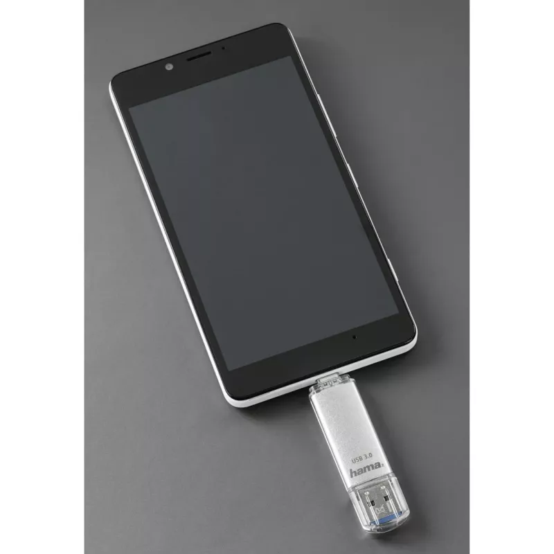 Hama C-Laeta USB zibatmiņa 128 GB USB Type-A / USB Type-C 3.2 Gen 1 (3.1 Gen 1) Sudraba