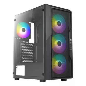 PC korpuss Azza Fighter Midi Tower melns