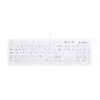 Bezvadu RF tastatūra Active Key AK-C8100 — pilna izmēra 105 taustiņi, biroja, balta, vācu izkārtojums