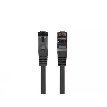 Tīkla komutācijas kabelis LANBERG PCF8-10CU-0050-BK Cat8.1 S/FTP (S-STP) RJ-45 uz RJ-45 0,5 m Melns