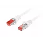 Tīkla komutācijas kabelis LANBERG PCF6-10CU-0050-W Cat6 S/FTP (S-STP) Balts 0.5 m RJ-45–RJ-45