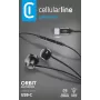 Cellularline ORBIT stereo kapsulveida austiņas ar mikrofonu un tālvadību