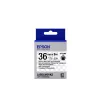 Epson etiķešu kasetne caurspīdīga LK-7TBN melns/caurspīdīgs 36mm (9m)