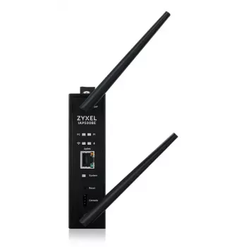 Bezvadu piekļuves punkts Zyxel IAP500BE — divjoslu 2,4/5 GHz, 5012 Mbit/s, PoE, 1×RJ-45, ārējās antenas, melns