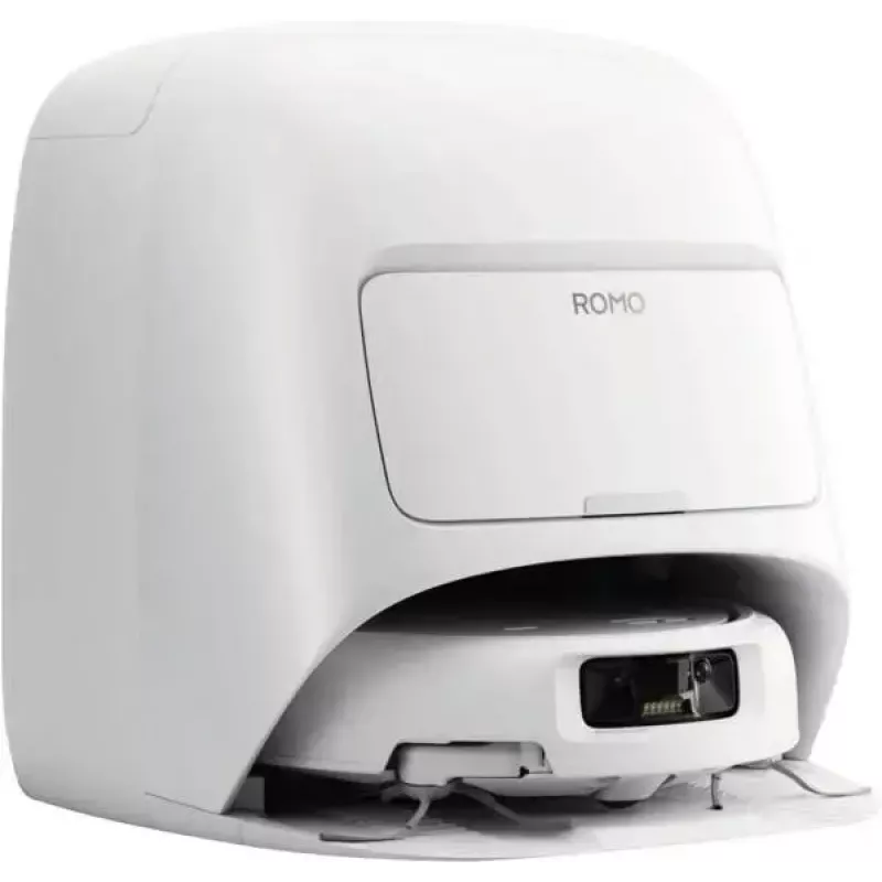 Robot putekļsūcējs un mopas DJI ROMO S (Ūdens tvertnes versija) — balts, 4,4 kg, 0,26 l putekļu tvertne, 4 l tīrā / 3,2 l netīrā ūdens tvertnes, 5000 mAh