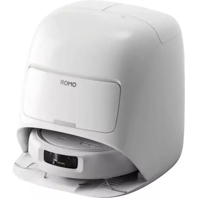 Robot putekļsūcējs un mopas DJI ROMO S (Ūdens tvertnes versija) — balts, 4,4 kg, 0,26 l putekļu tvertne, 4 l tīrā / 3,2 l netīrā ūdens tvertnes, 5000 mAh