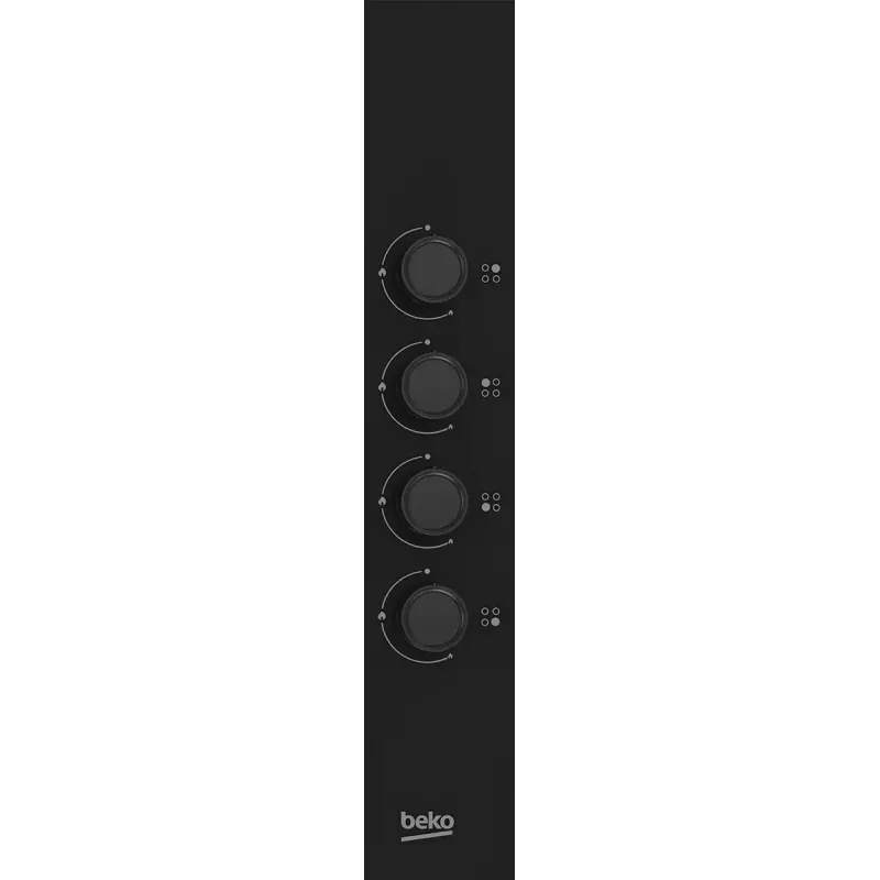 Iebūvējamā gāzes plīts virsma Beko HIBG64120SB, 4 zonas, mehāniskā vadība