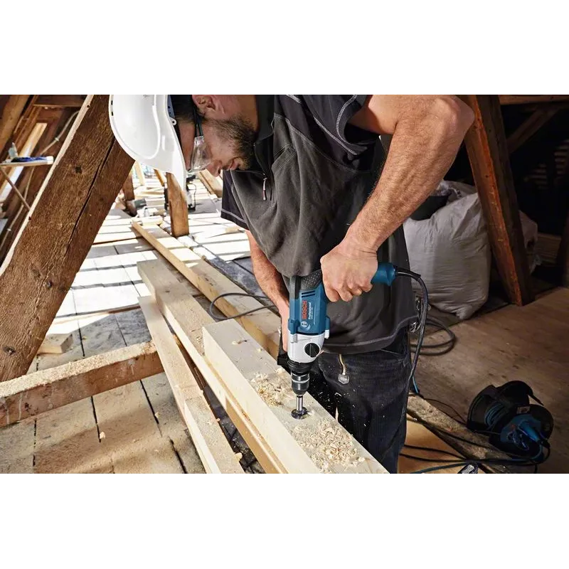Bosch GBM 13-2 RE 1750 RPM Key 2.4 kg Melna, Zila, Pelēka