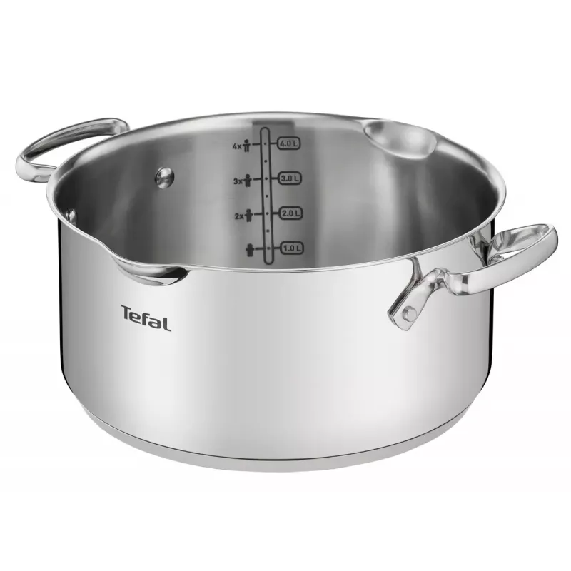 Vārīšanas katlu komplekts Tefal Duetto+ G719S7, nerūsējošais tērauds, 7 gab. (katliņi Ø16/20/24 cm, kastrolis Ø16 cm), indukcija, vāki, cepeškrāsnī drošs līdz 250°C