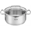 Vārīšanas katlu komplekts Tefal Duetto+ G719S7, nerūsējošais tērauds, 7 gab. (katliņi Ø16/20/24 cm, kastrolis Ø16 cm), indukcija, vāki, cepeškrāsnī drošs līdz 250°C