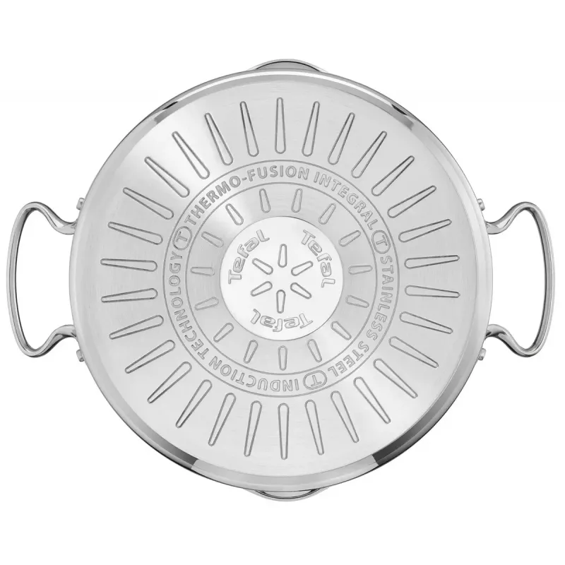 Vārīšanas katlu komplekts Tefal Duetto+ G719S7, nerūsējošais tērauds, 7 gab. (katliņi Ø16/20/24 cm, kastrolis Ø16 cm), indukcija, vāki, cepeškrāsnī drošs līdz 250°C