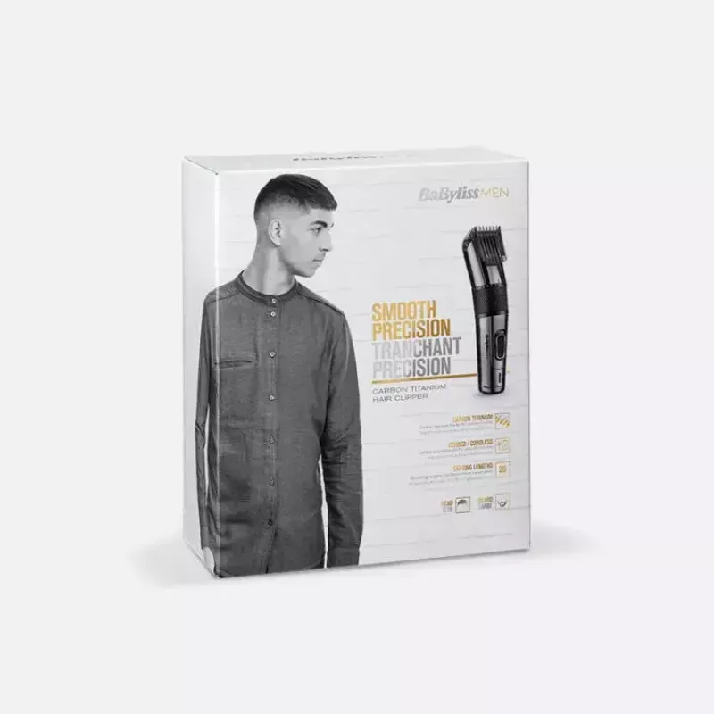 Matu griežamā mašīnīte BaByliss Carbon Titanium Melns 26 0,5 mm līdz 2,5 cm