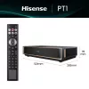 Projektors HISENSE PT1 3D viedais televizors, 16:9 dabiskā, Wi‑Fi un Ethernet, HDR (HLG), HDMI 2.0/2.1, melns