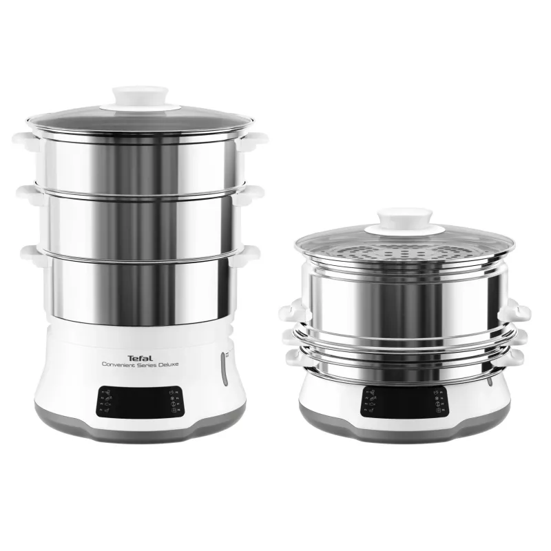 Tefal Convenient Series Deluxe VC502D tvaika katls 3 grozi Galda virsma 900 W Nerūsējošais tērauds, Balts