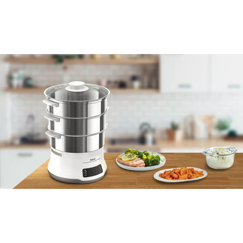Tefal Convenient Series Deluxe VC502D tvaika katls 3 grozi Galda virsma 900 W Nerūsējošais tērauds, Balts