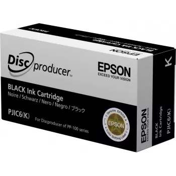 Epson Discproducer tintes kasetne, melna (MOQ=10), Melna, Pigmenta bāzes tinte, 1 gab.