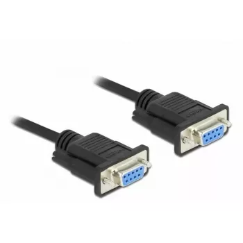 Serial kabelis DeLOCK 86606 melns 3m RS-232 Sub-D9