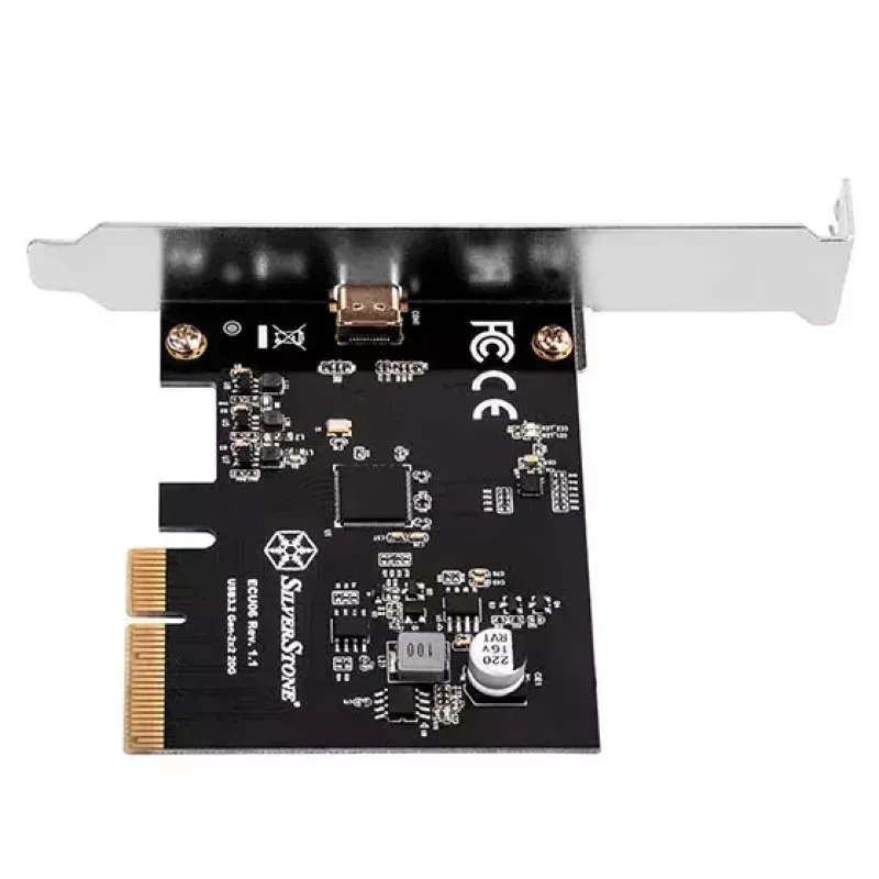 Silverstone ECU06 iekšējais USB 3.2 Gen 2 adapteris PCIe zema profila