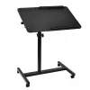 Mobilais augstumā regulējams pārnēsājams galda statīvs MACLEAN MC-121 B — regulējams augstums, slīpums, riteņi, 30 kg slodze, melns