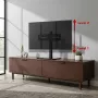 TV statīvs MACLEAN MC-132 32–55 collu televizoriem, atbalsta līdz 35 kg, 20° pagriešana, VESA 75x75–400x400