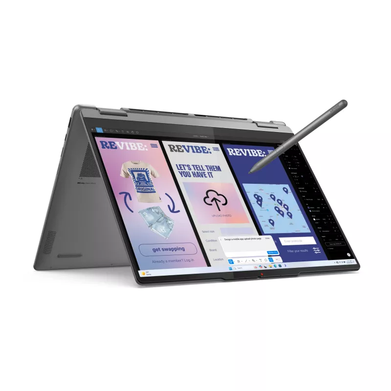 Portatīvais dators Lenovo YOGA 7 2-in-1 14 collu Ultra 5 226V, 16GB LPDDR5x, 1TB NVMe, OLED WUXGA, Windows 11 Home, Luna Grey