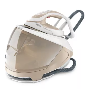 Tefal Pro Express Eco GV9E22E0 tvaika gludināšanas stacija 2200 W 1,8 L Durilium AirGlide Autoclean zole Bēša, Balta