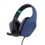 Trust GXT 415B Zirox austiņas ar vadu, galvas saite, spēlēm, zilas