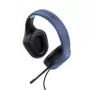 Trust GXT 415B Zirox austiņas ar vadu, galvas saite, spēlēm, zilas