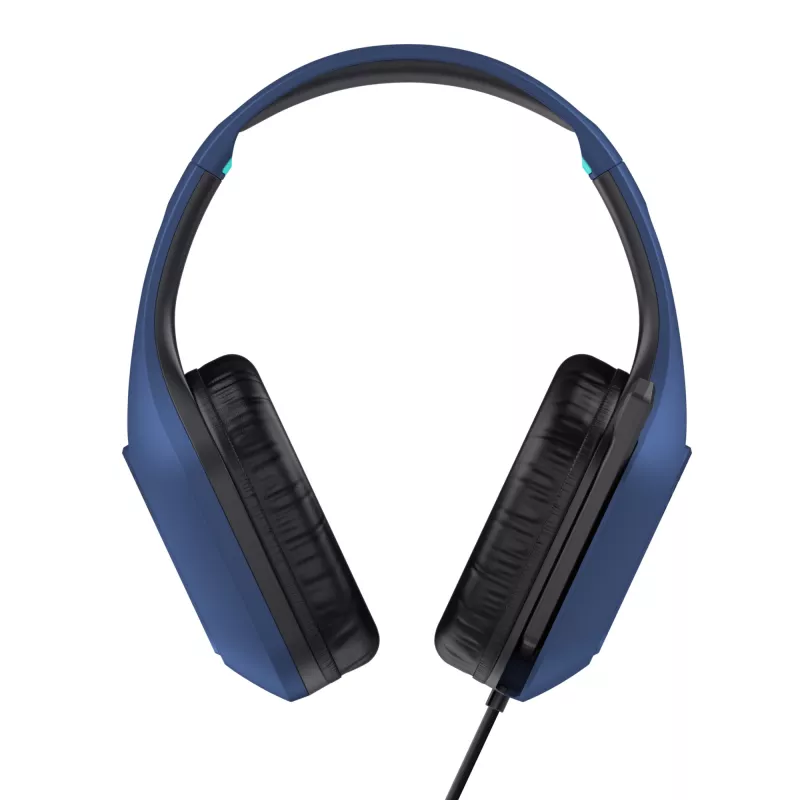 Trust GXT 415B Zirox austiņas ar vadu, galvas saite, spēlēm, zilas