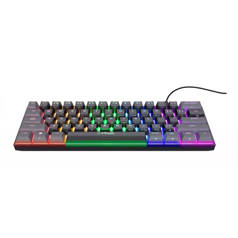 Trust GXT 867 Acira tastatūra spēlēm USB QWERTY US English melna