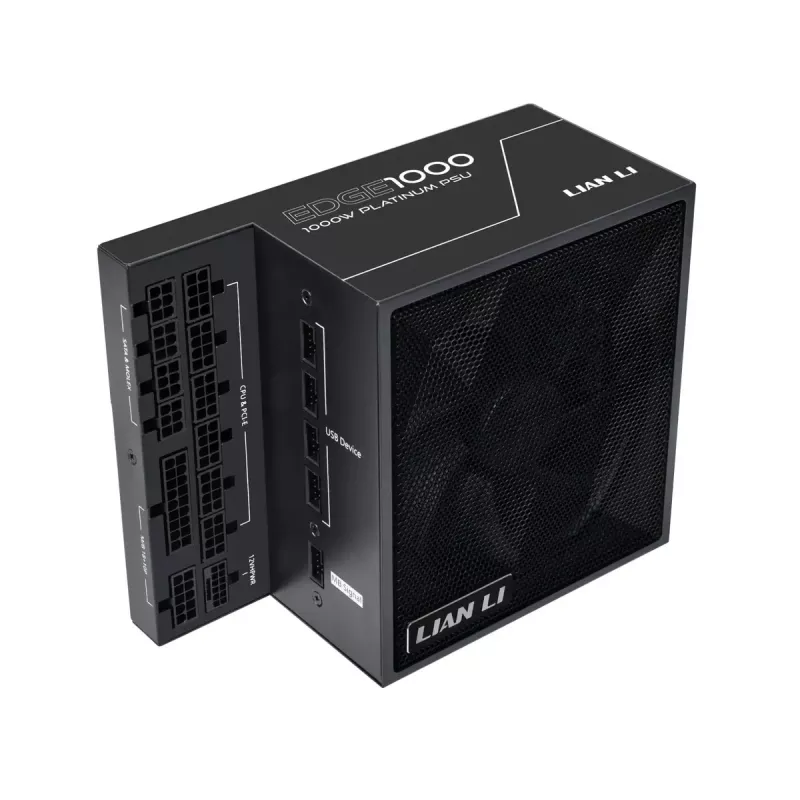 Lian Li EDGE EG1000 1000 W ATX 3.1 barošanas bloks, 80 PLUS Platinum, melns