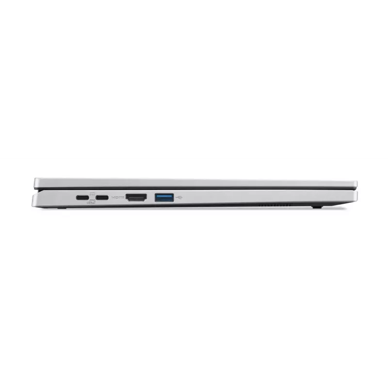 Hibrīds (2-in-1) klēpjdators Acer Aspire Go Spin 14 AGSP14-31PT-C72L — 14 collu WUXGA skārienekrāns, Intel N150, 16 GB LPDDR5, 512 GB SSD, Windows 11 Home, sudraba krāsā