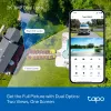 TP-Link Tapo āra dubultā lēcu pagriežama/noliekama drošības kamera, IP drošības kamera, Āra, Vadu un bezvadu, Griestu/Sienas/Staba stiprinājuma, Balta, Sfēriska