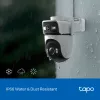TP-Link Tapo āra dubultā lēcu pagriežama/noliekama drošības kamera, IP drošības kamera, Āra, Vadu un bezvadu, Griestu/Sienas/Staba stiprinājuma, Balta, Sfēriska