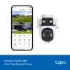 TP-Link Tapo āra dubultā lēcu pagriežama/noliekama drošības kamera, IP drošības kamera, Āra, Vadu un bezvadu, Griestu/Sienas/Staba stiprinājuma, Balta, Sfēriska